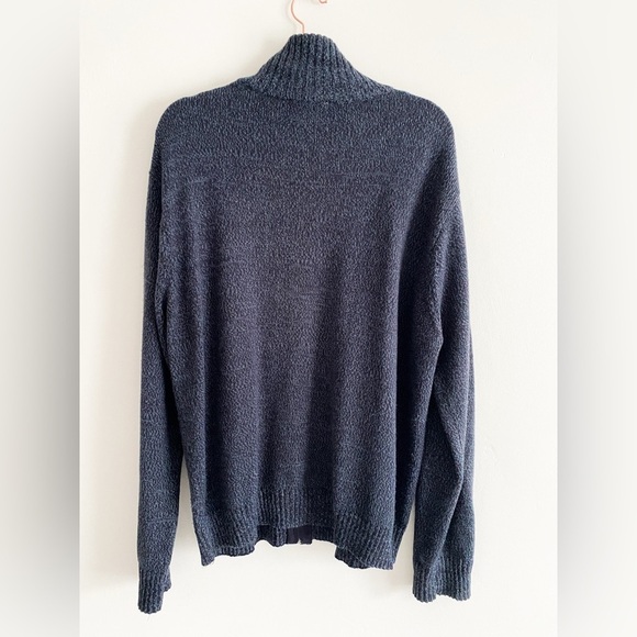 Vintage Arnold Palmer Men’s Wool Blend Full Zip Knit Cardigan, Navy Blue, Size M - Picture 4 of 5